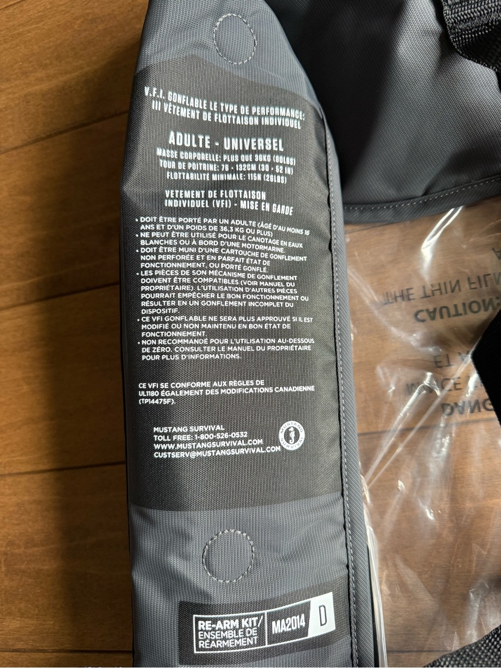 MIT 100 CONVERTIBLE A/M INFLATABLE PFD - Picture 4 of 5
